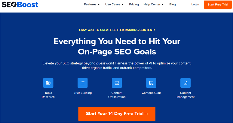 seoboost homepage