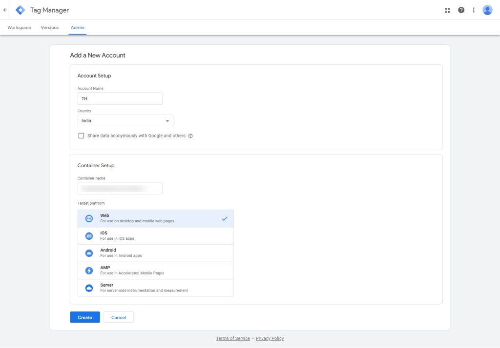 Google Tag Manager Set up