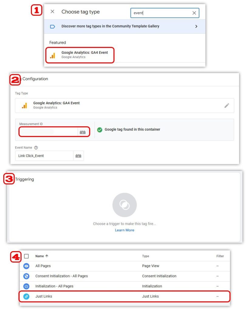 Google Tag Manager Tag and Triggers 1