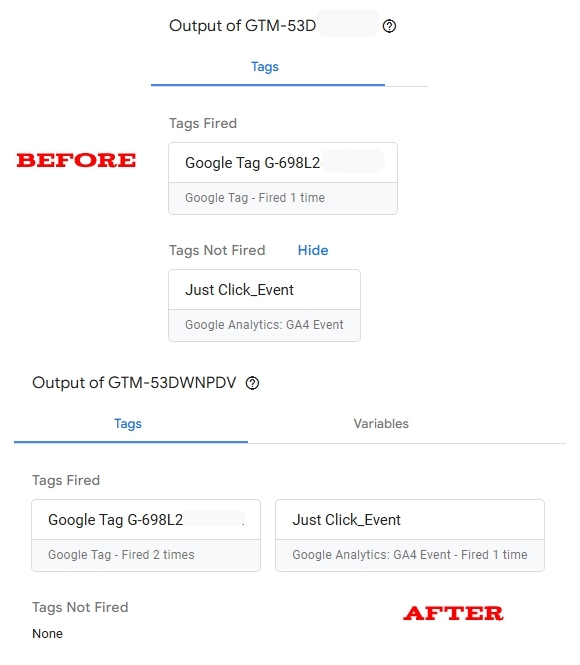 Google Tag Manager Tag Fire 1