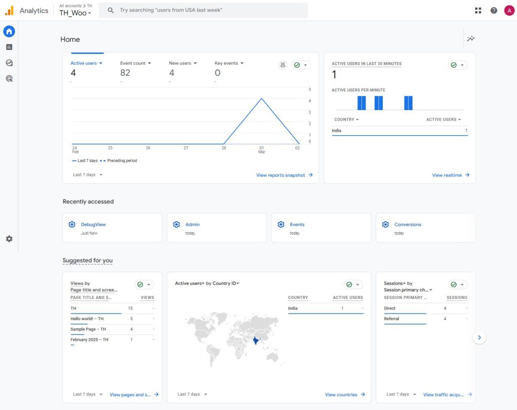 Analytics Home Data