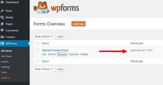 subida de wordpress a los formularios de google drive descripción general