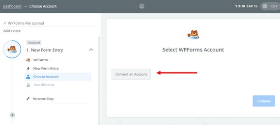 wpforms 계정 선택