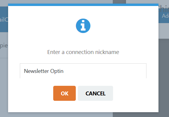 Buat Bidang Kustom MailChimp - Pengaturan Addon MailChimp, Nama Panggilan Koneksi