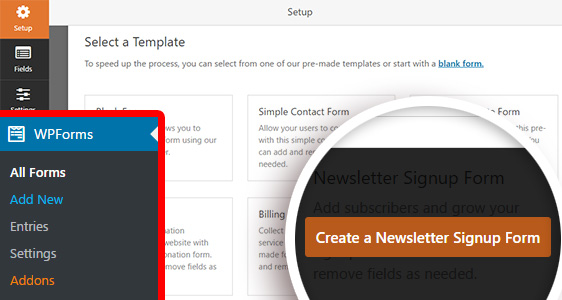 creare un modulo di iscrizione alla newsletter di Constant Contact