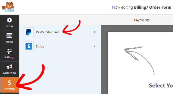 Configuración de pago