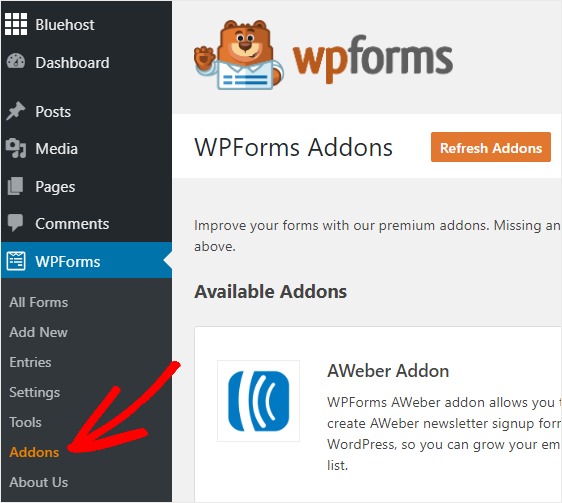 addon para como criar um formulário de pesquisa nps no WordPress