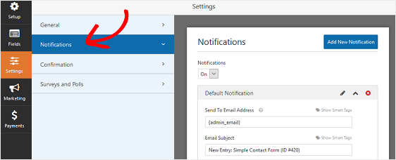 Notifications pour ajouter des termes et conditions à wordpress