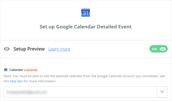 Escolha o Google Agenda