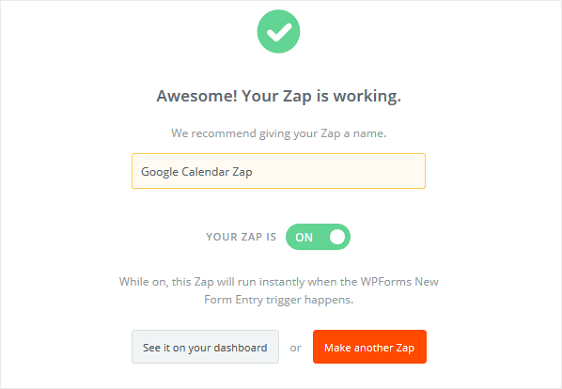 命名你的 Zap