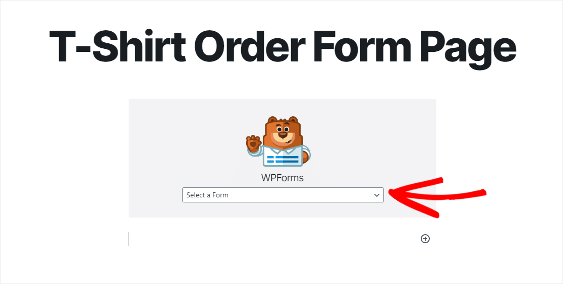 Wählen Sie Ihr WordPress-Shirt-Bestellformular aus