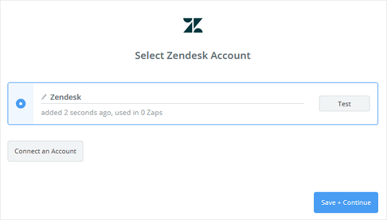 连接 zendesk 和 zapier