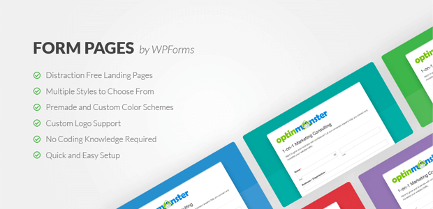 Pages de formulaire par WPForms