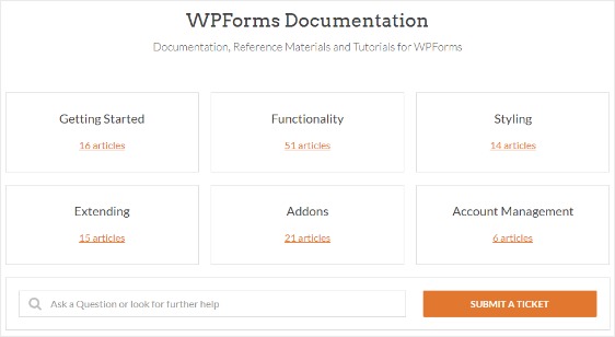 wpforms-Hilfe-Dokumentation