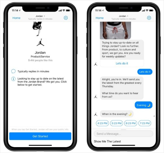 chatbot-team-vendite-nike