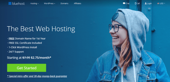 Bluehost paylaşılan barındırma