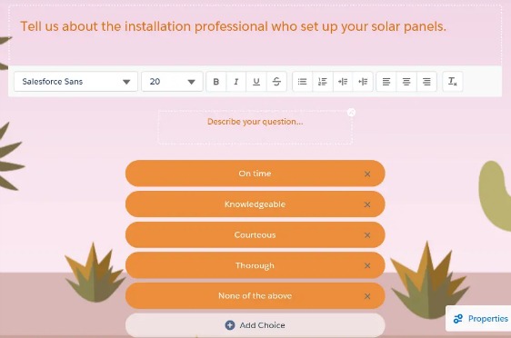 Encontraré herramientas de visualización de datos de encuestas de Salesforce.