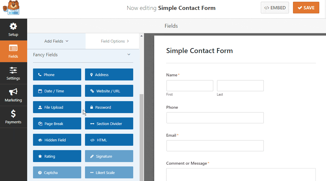 wpforms Drag-and-Drop-Builder