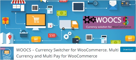 complementos para tiendas en línea woocommerce cambiador de moneda WOOCS