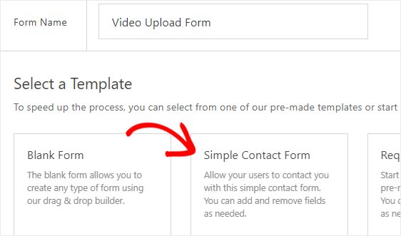 Buat formulir unggah video menggunakan plugin WPForms