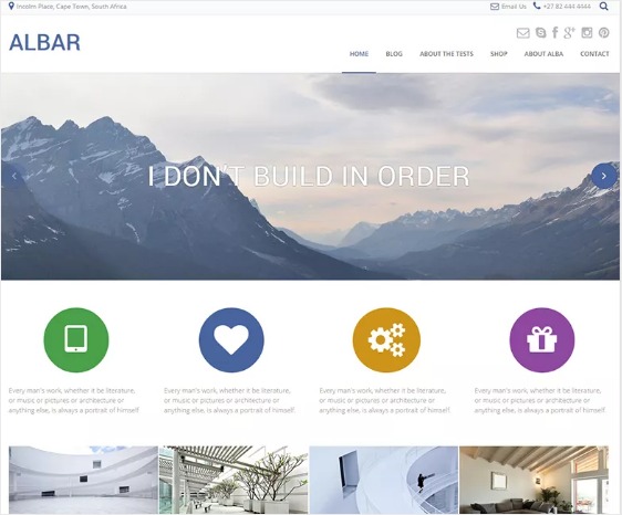 Albar von Kaira WordPress Themes kostenloser Download professionell