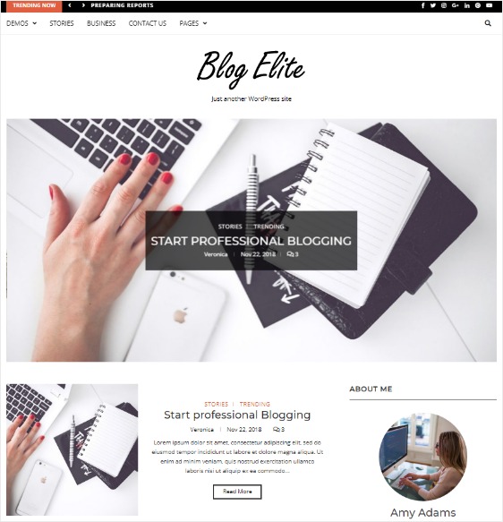 widgets personalizados de blog elite