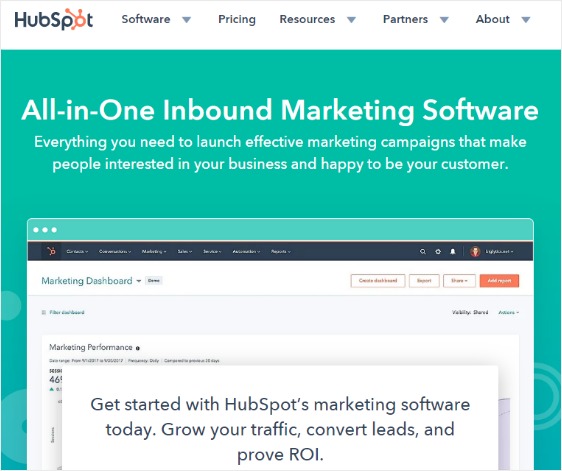 hubspot di automazione del marketing sui social media