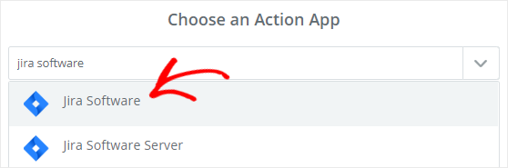 กำหนดค่า Jira Software เป็นแอพแอคชั่น