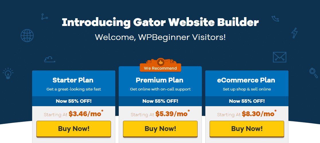 pembuat situs web host gator