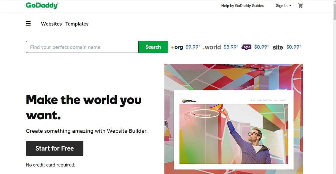 pembuat situs web godaddy mudah digunakan