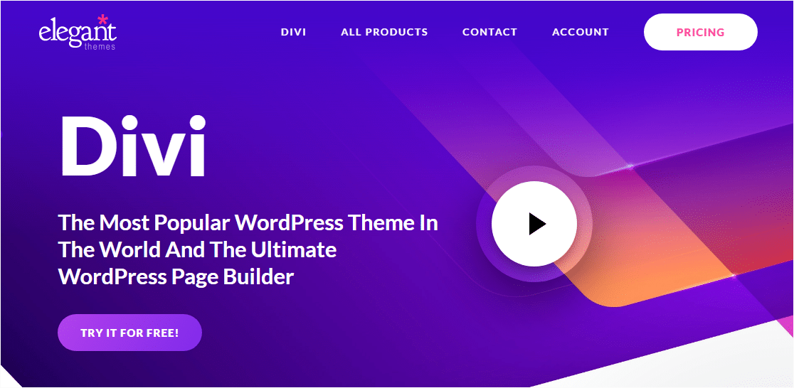 divi von eleganten Themes bietet ein Wordpress-Theme für einen Lebenslauf an