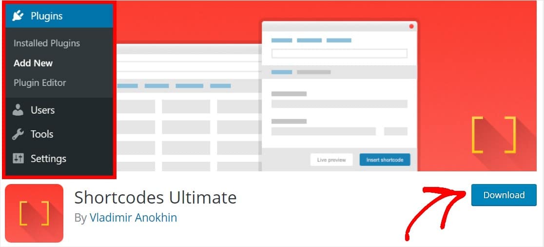 Shortcodes Ultimate Plugin installieren