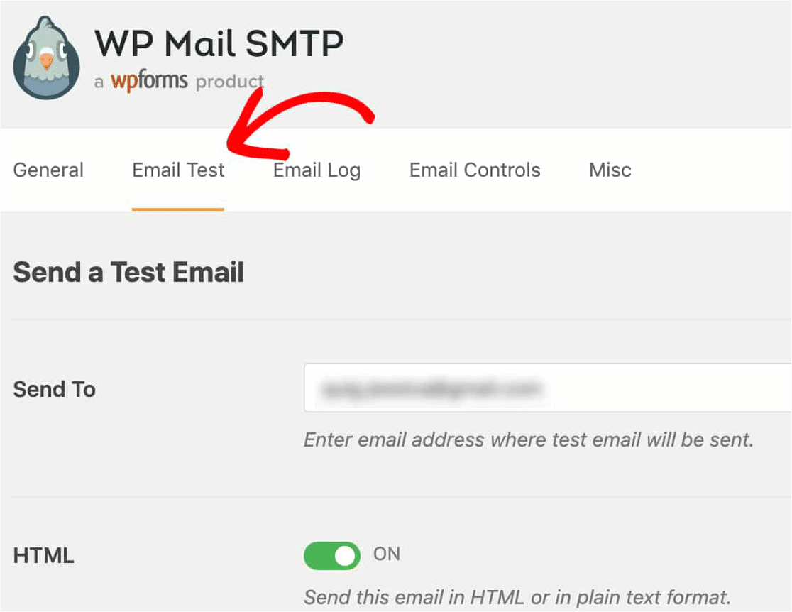 Öffnen-the-Email-Test-Tab-in-WP-Mail-SMTP-Benutzer