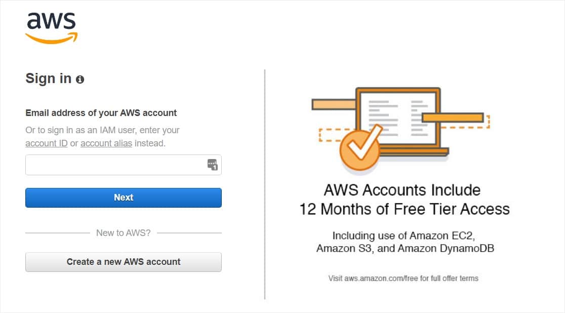 interface smtp pour envoyer des e-mails via amazon ses