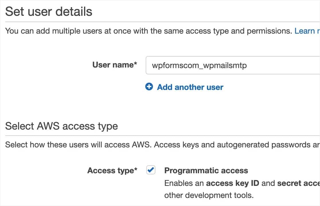 amazon ses smtp-Zugangsdaten