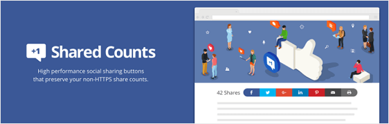 Shared Counts top social media plugins stats