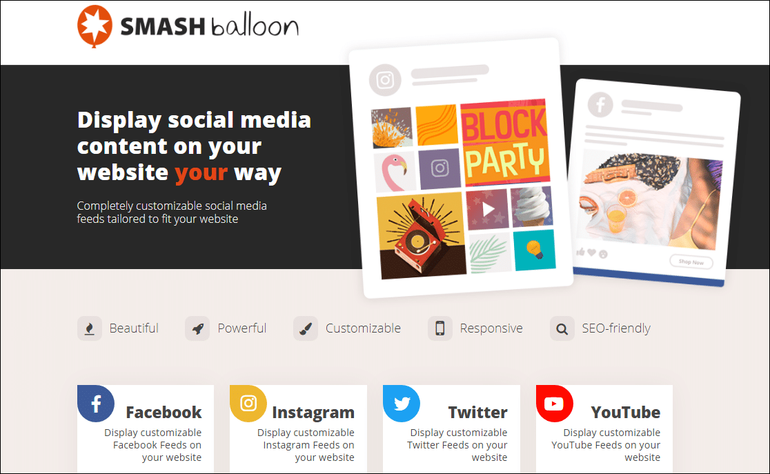 plugin per feed social di smash balloon