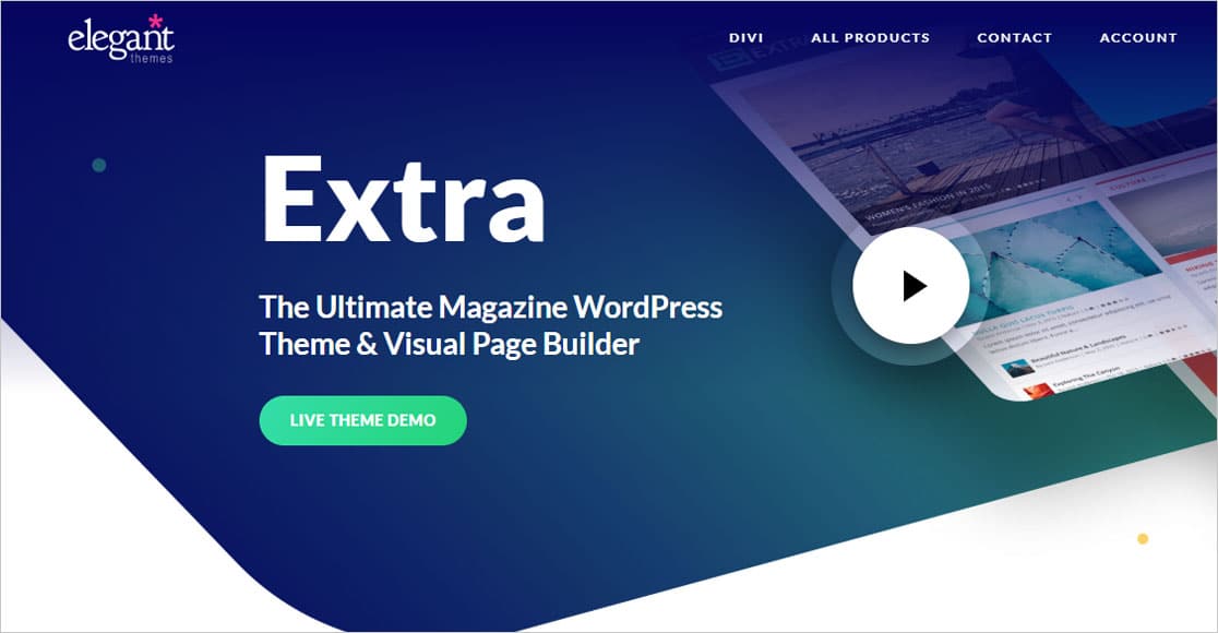 Extra Theme meilleurs thèmes wordpress pour les petites entreprises