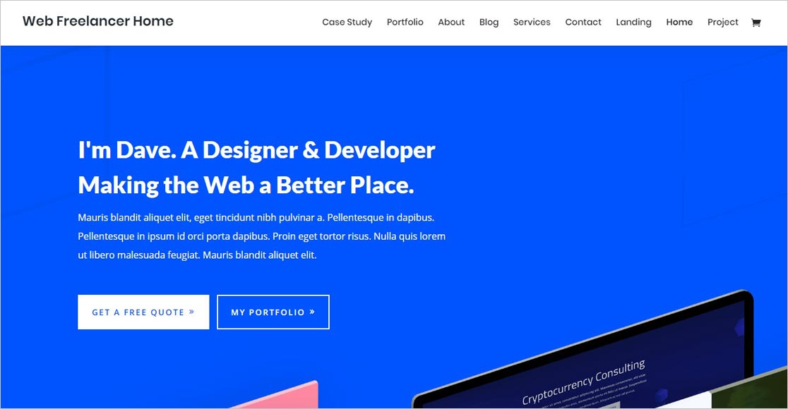 Divi Freelancer Theme