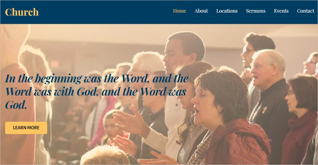 Tema de Iglesia Ultra WordPress