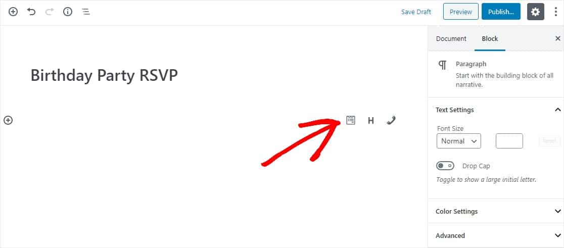 tambahkan formulir rsvp pesta wpforms ke wordpress