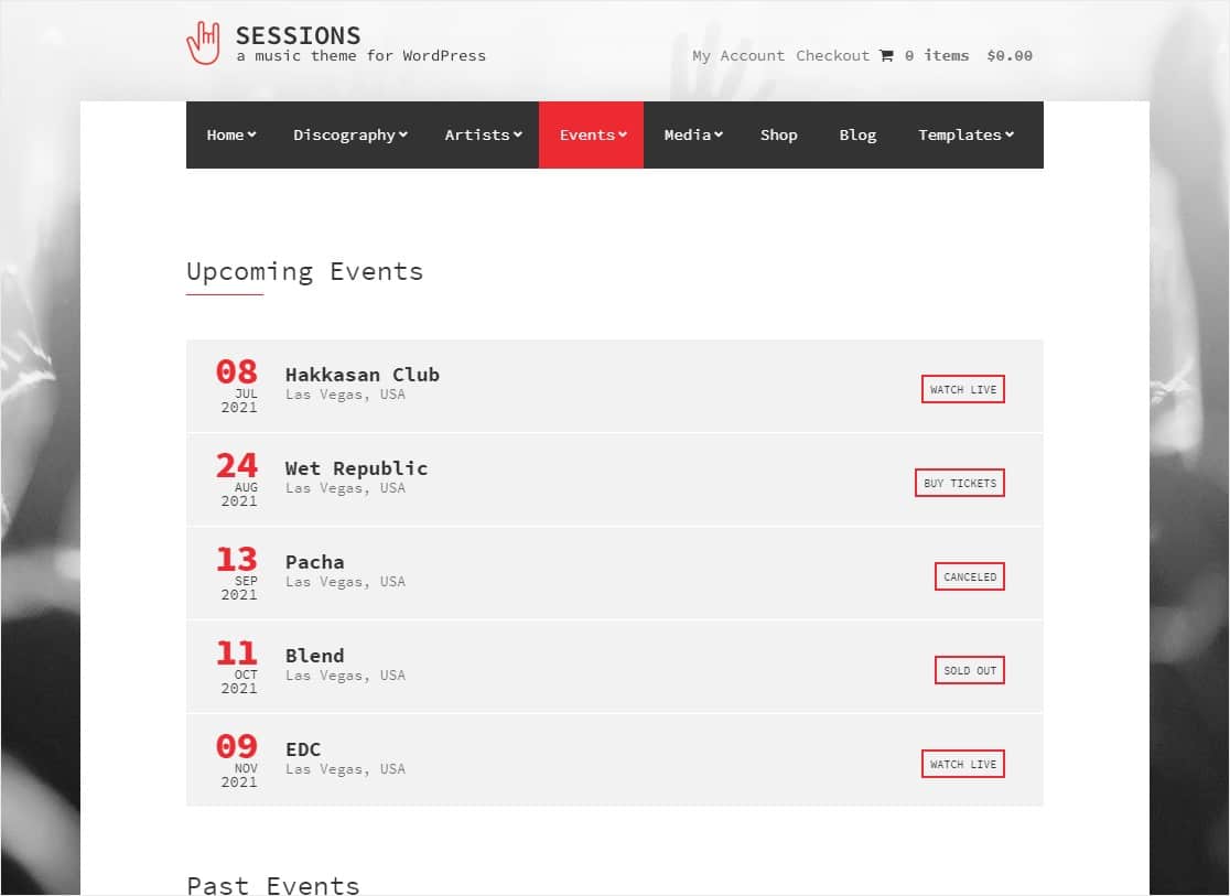 Sessions Event WordPress Theme