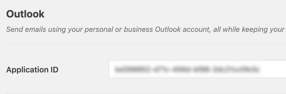 Incolla l'ID applicazione nelle impostazioni SMTP di WP Mail