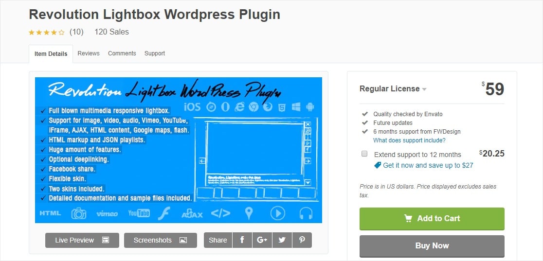 plugin wordpress di rivoluzione lightbox