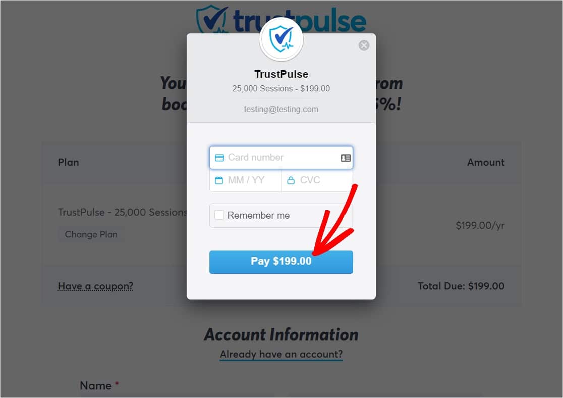 จ่ายสำหรับ trustpulse