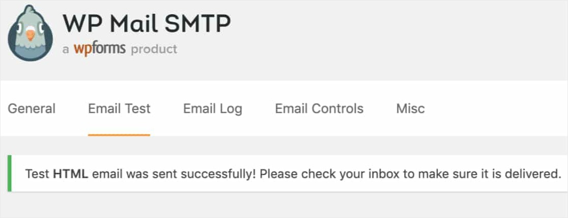 성공 메시지 smtp