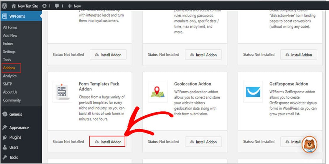 WPForms Eklentisini Yükleyin