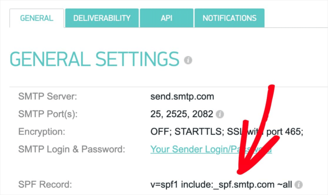 spf-Eintragsort in SMTPcom