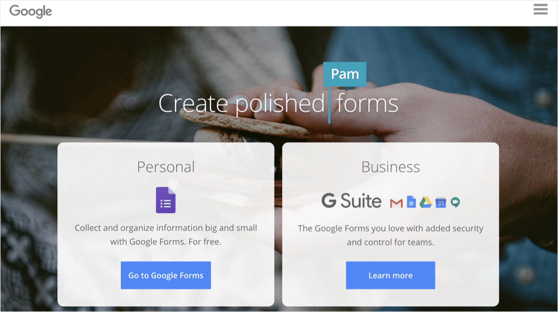 SurveyMonkey مقابل Google Forms: Google Forms Builder