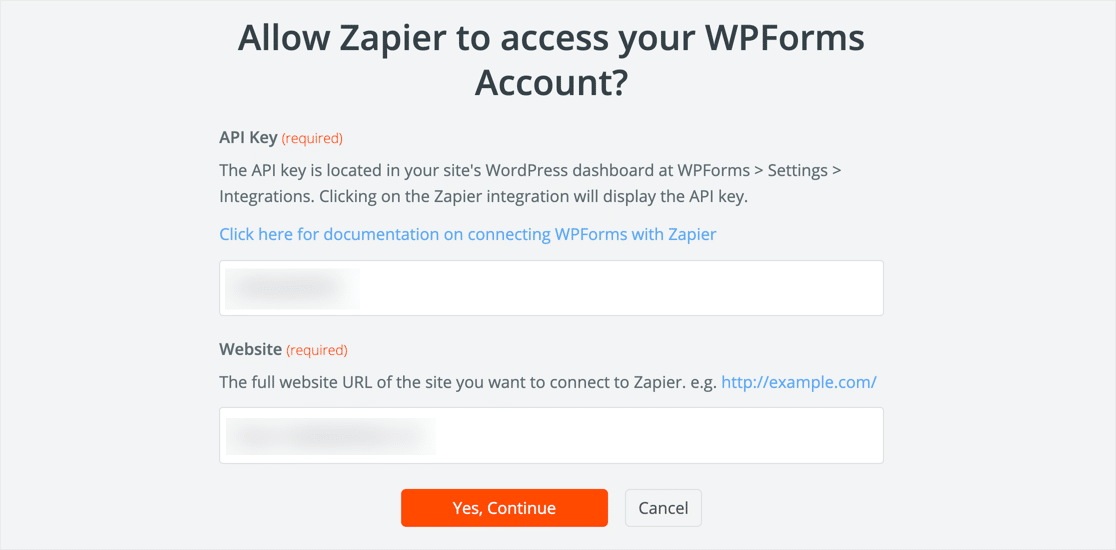 Terhubung ke WPForms di Zapier